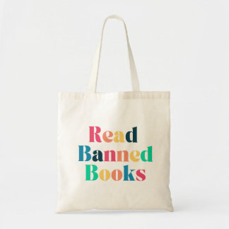 Bolso De Tela Leer la tipografía de libros prohibidos