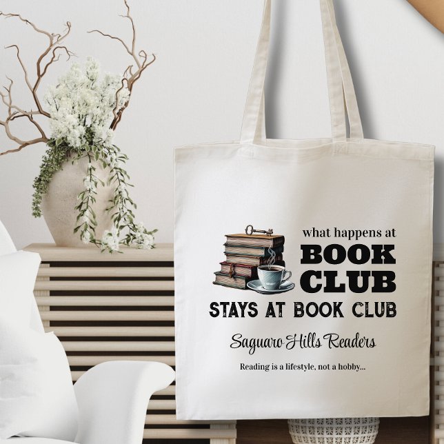 Bolso De Tela Leer libro de nombres de club Lover Divertido escr (custom book club bags for readers book lovers reading group coffee bookaholic library funny gifts)