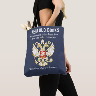 Bolso De Tela Leer libros antiguos Conservadores Anti Cancelar C