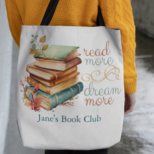 Bolso De Tela Leer más Dream More Book Lover