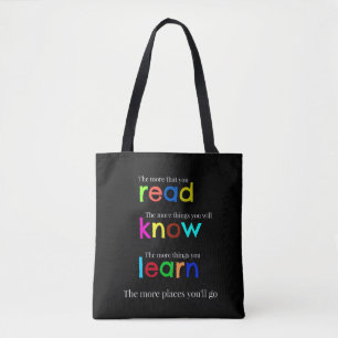 Bolso De Tela Leer y aprender