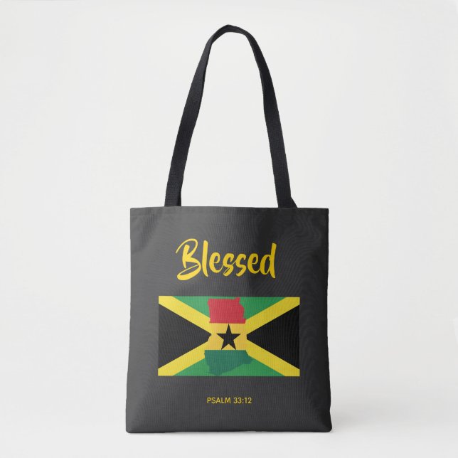 Bolso De Tela Legado dual de las escrituras cristianas de JAMAIC (Anverso)