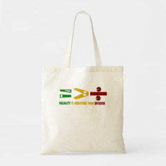 Bolso De Tela l'égualité est plus grande que la division