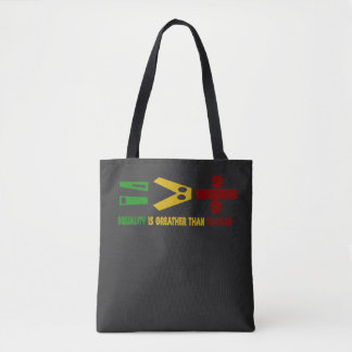 Bolso De Tela l'égualité est plus grande que la division