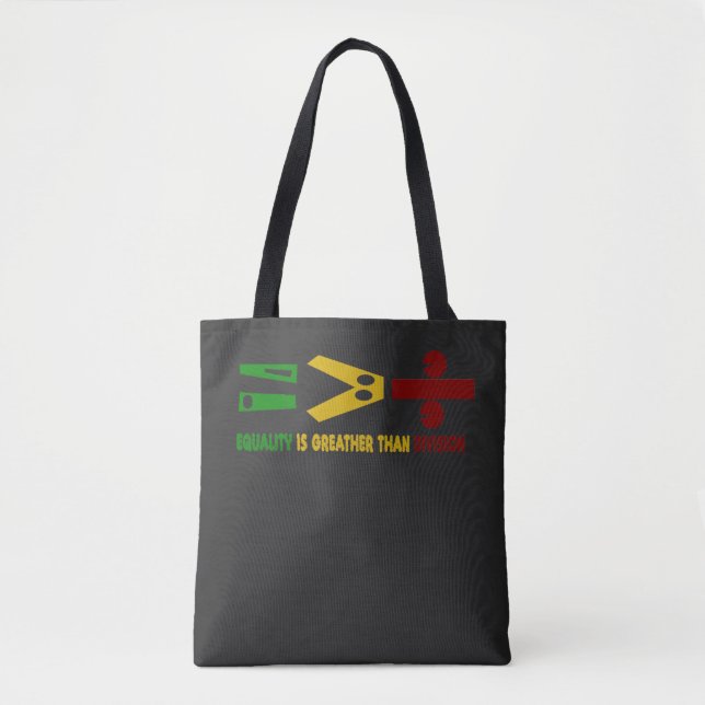 Bolso De Tela l'égualité est plus grande que la division (Anverso)