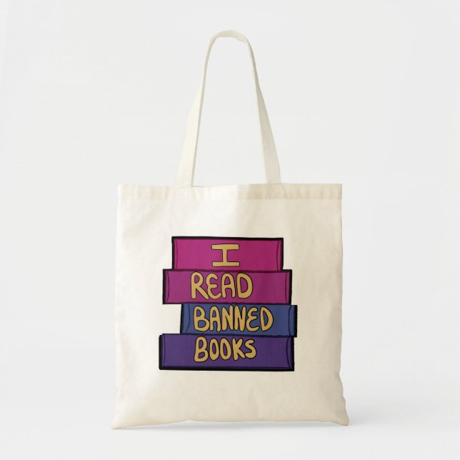 Bolso De Tela Leí Libros Prohibidos (Frente)