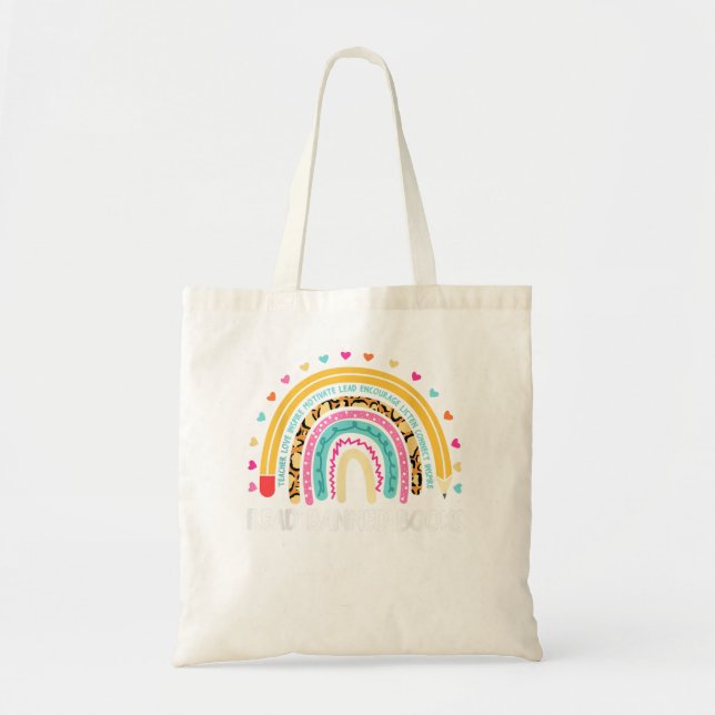 Bolso De Tela Leí Libros Prohibidos Para Leer Gusano De Libros (Frente)