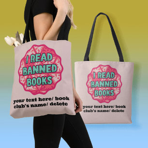 Bolso De Tela Leí Libros Prohibidos Retro Personalizado Vintage