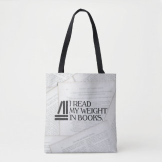 Bolso De Tela Leí mi peso en los libros
