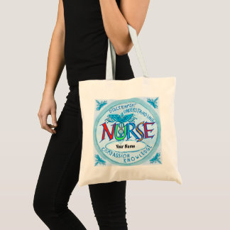 Bolso De Tela Lema de enfermeras azules