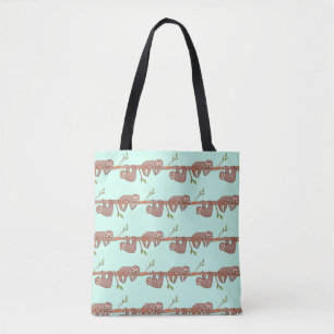 Bolso De Tela Lemas de bebé colgando en el patrón de árbol