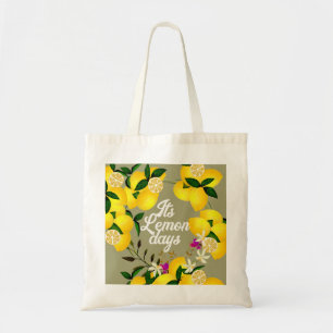 Bolso De Tela Lemon Days Gray