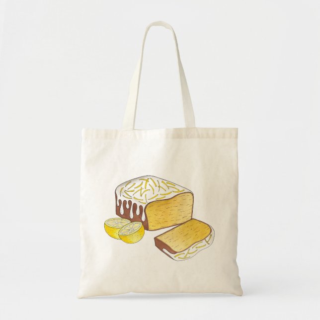 Bolso De Tela Lemon Drizzle Pound Cake Loaf British Baking Food (Frente)