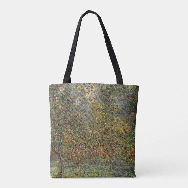 Bolso De Tela Lemon Grove en Bordighera por Claude Monet (Reverso)