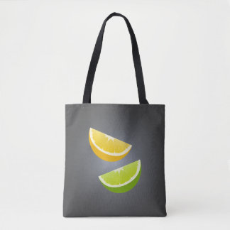Bolso De Tela Lemon & Lime Tote Bag – Modern Citrus Design