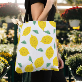 Bolso De Tela Lemon Print Bag, Brighten Your Style with a Trend