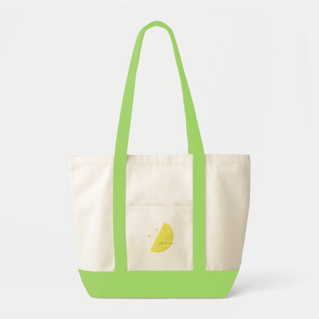 Bolso De Tela Lemon Slice (Frente)
