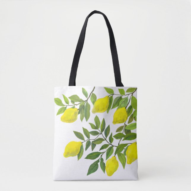 Bolso De Tela Lemon Tote Bag (Anverso)