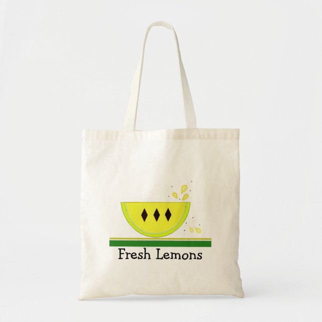 Bolso De Tela Lemones frescos (Frente)