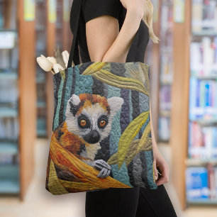 Bolso De Tela Lemur Jungle Animal Lover