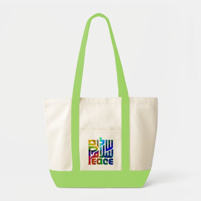 Bolso De Tela Lengua de la paz (Frente)