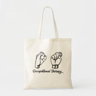 Bolso De Tela Lenguaje de Rótulo de Terapia Ocupacional