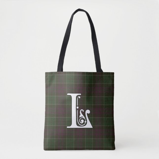 Bolso De Tela Lennie Clan Tartan Monogram (Anverso)