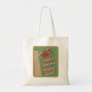 Bolso De Tela Lento Gracioso Retro Sloth Epic Animal Motto Art