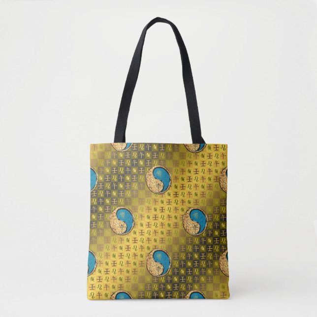 Bolso De Tela Leo & Caballo de Agua (Anverso)