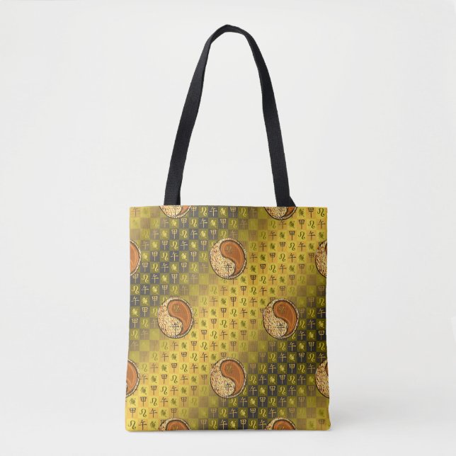 Bolso De Tela Leo & Caballo de Madera (Anverso)