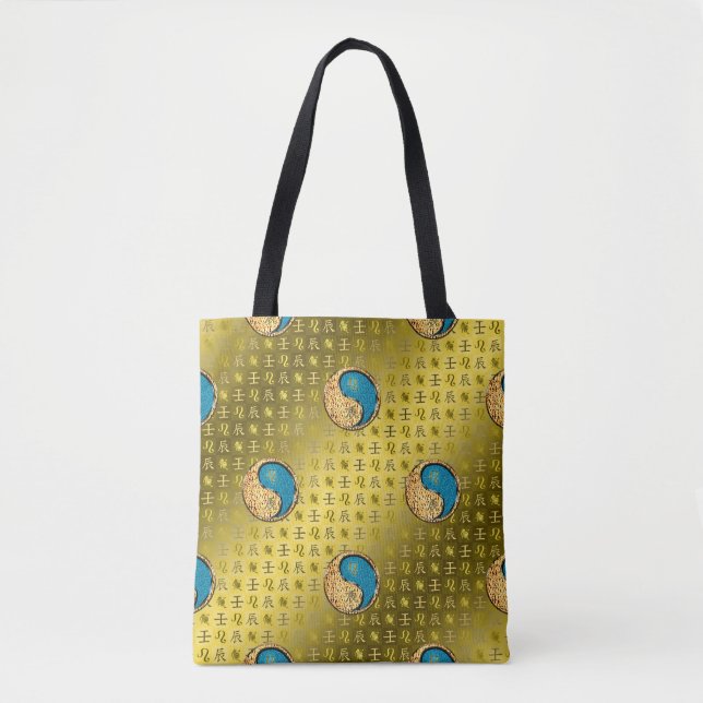 Bolso De Tela Leo & Dragón de Agua (Anverso)