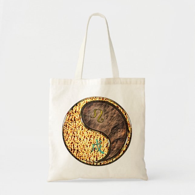 Bolso De Tela Leo & Earth Dog (Frente)