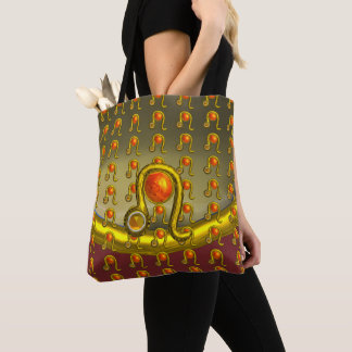 BOLSO DE TELA LEO GOLD ZODIAC CUMPLEAÑOS JEWEL AMARILLO TOPAZ,