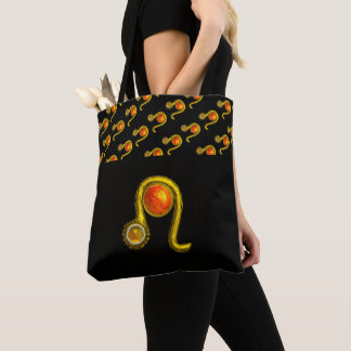 BOLSO DE TELA LEO GOLD ZODIAC CUMPLEAÑOS JEWEL AMARILLO TOPAZ,