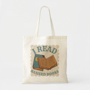 Bolso De Tela leo libros prohibidos amante de los libros antiguo