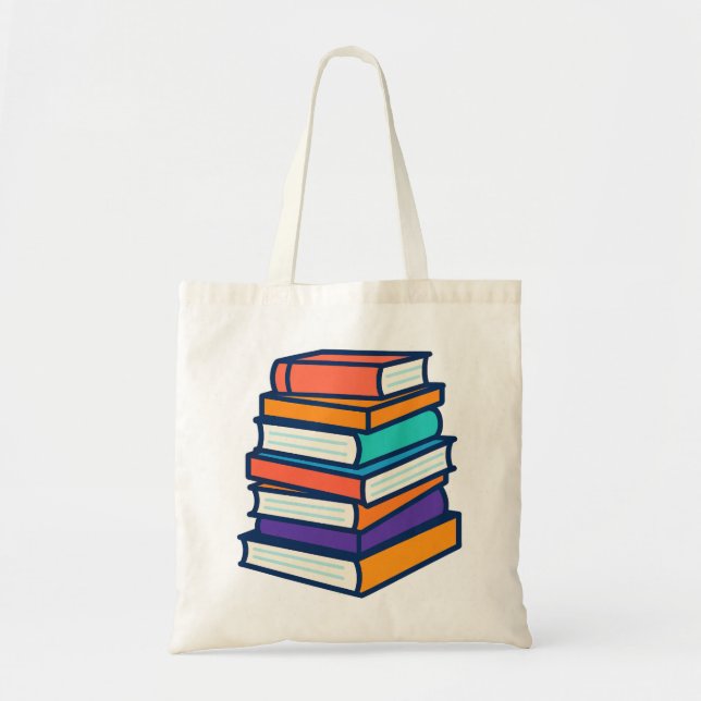 Bolso De Tela Leo libros y sé cosas (Frente)