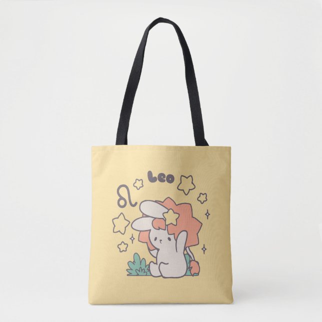 Bolso De Tela Leo Loppi Tokki Zodiac Series Art (Anverso)