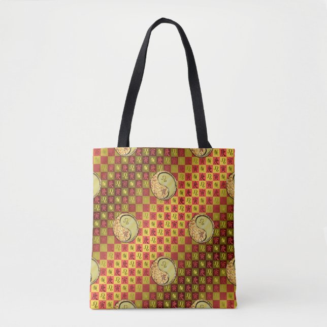 Bolso De Tela Leo & Metal Tiger (Anverso)