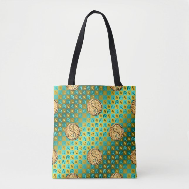 Bolso De Tela Leo & Perro de Fuego (Anverso)