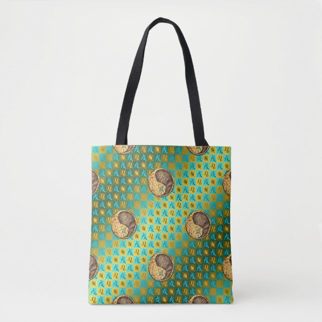 Bolso De Tela Leo & Perro de Tierra (Anverso)
