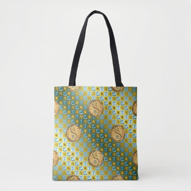 Bolso De Tela Leo & Serpiente de Fuego (Anverso)