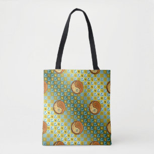 Bolso De Tela Leo & Serpiente de Madera