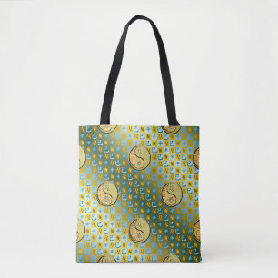 Bolso De Tela Leo & Serpiente de Metal