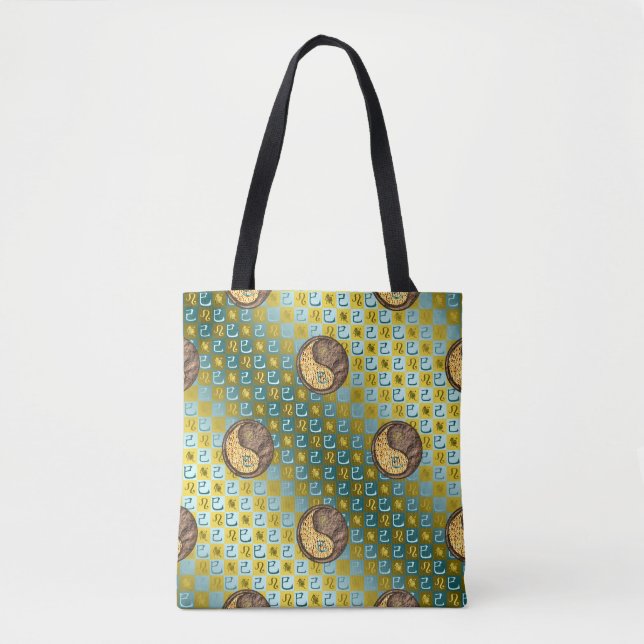 Bolso De Tela Leo & Serpiente de Tierra (Anverso)