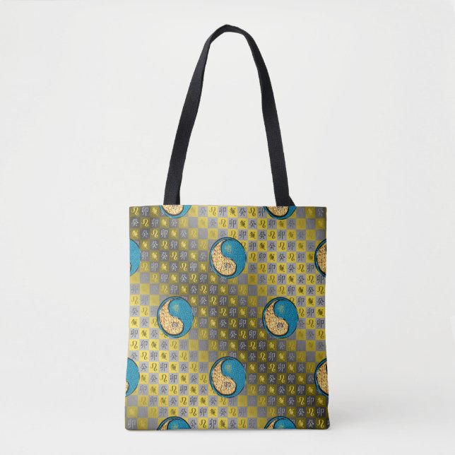 Bolso De Tela Leo y Conejo de Agua (Anverso)
