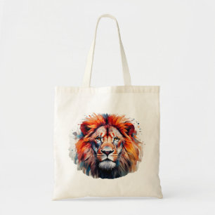 Bolso De Tela León acuarela