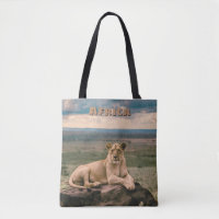 León africano retro escénico