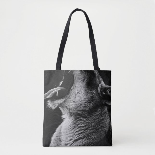 Bolso De Tela león bostezoso (Anverso)