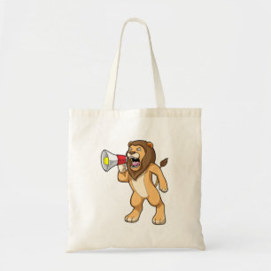 Bolso De Tela León con micrófono