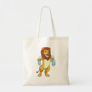 Bolso De Tela León con toalla para ducha